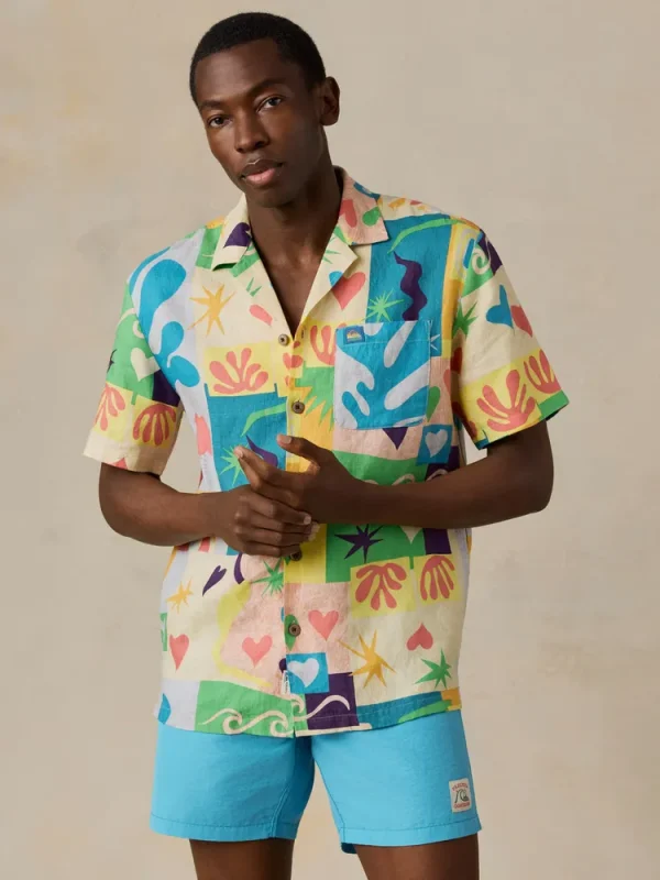 FAHERTY X QUIKSILVER SS CAMP SHIRT