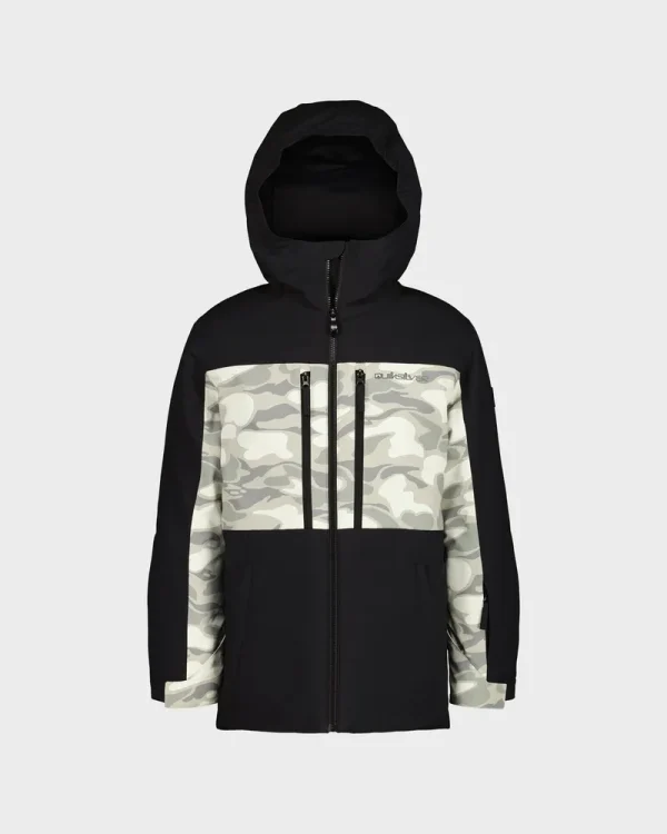 Boys Double Black Snow Jacket