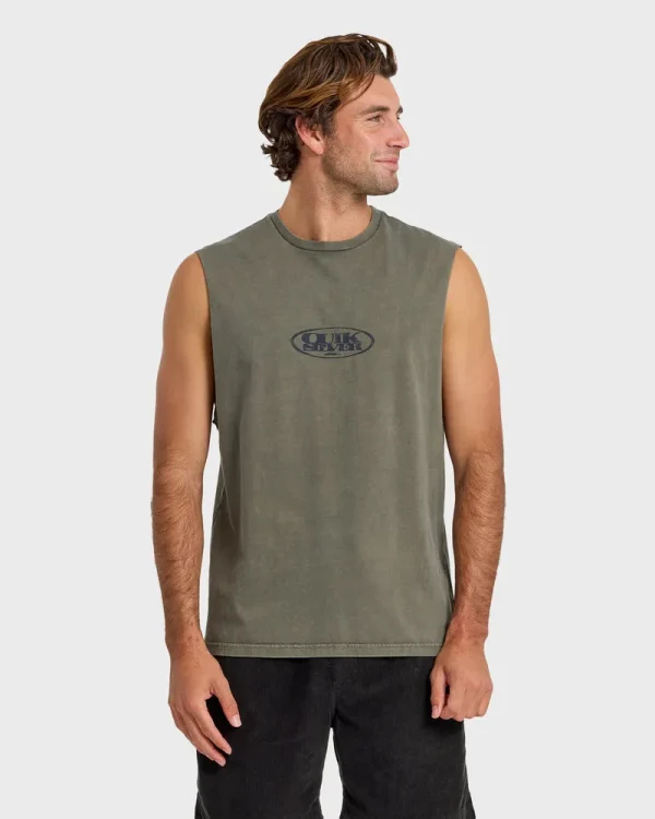 Blends Oversized Acid Wash Tank Top