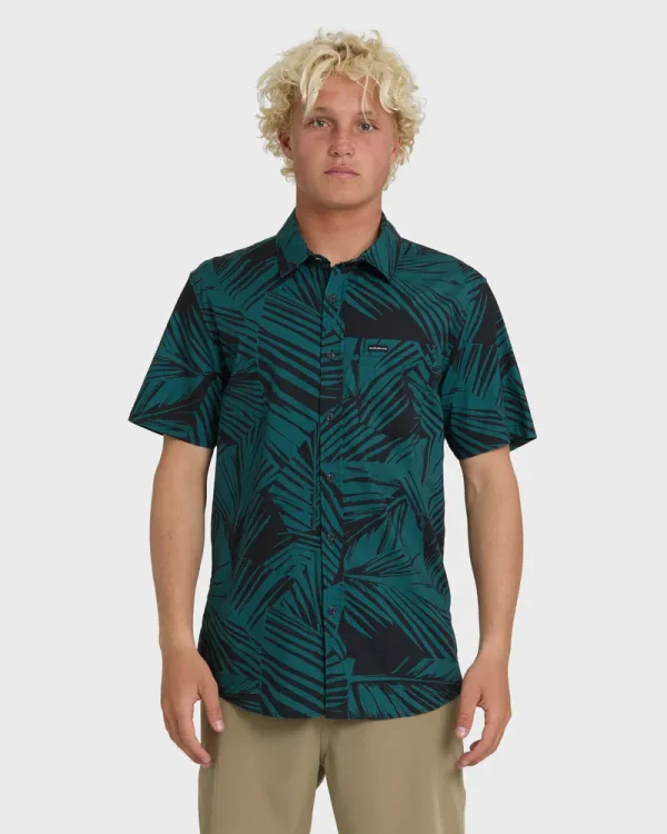 Aruba Palm Classic Stretch Short Sleeve Shirt