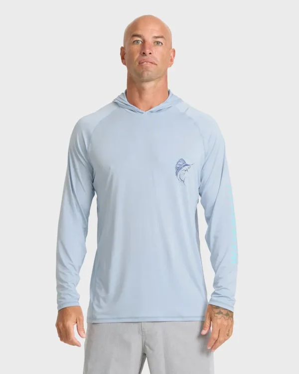 Waterman Marley Hooded Long Sleeve UPF 50 Surf Shirt