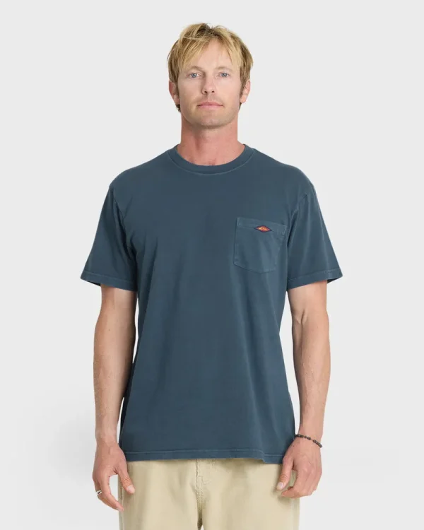 Saltwater Pigment-Dyed Short Sleeve Pocket Tee