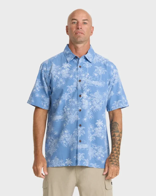 Waterman Island Vibes Short Sleeve Woven Shirt