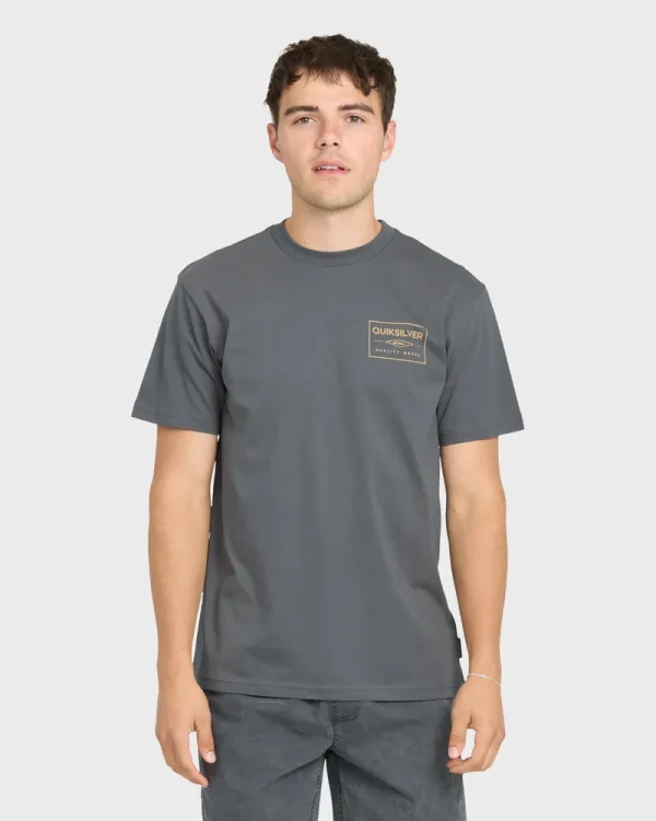 Stamped Short Sleeve Knit T-Shirt