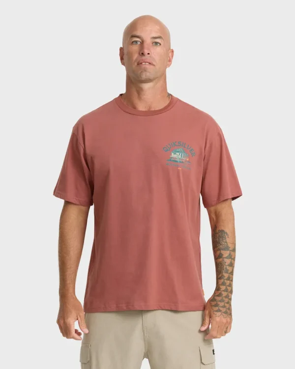 Waterman Tiki Hut Short Sleeve Cotton T-Shirt