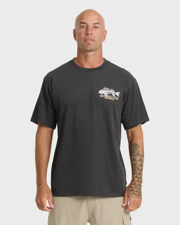 Waterman Fish Bones Short Sleeve Cotton T-Shirt