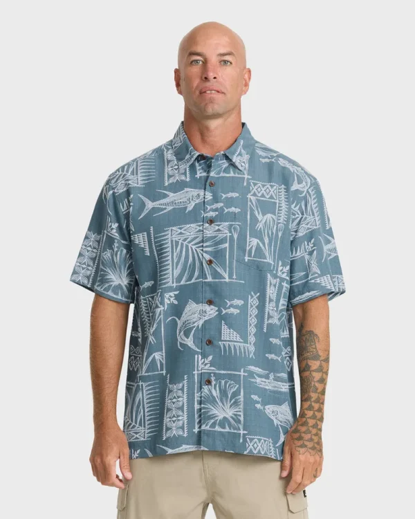 Waterman Paradise Bay Short Sleeve Woven Shirt