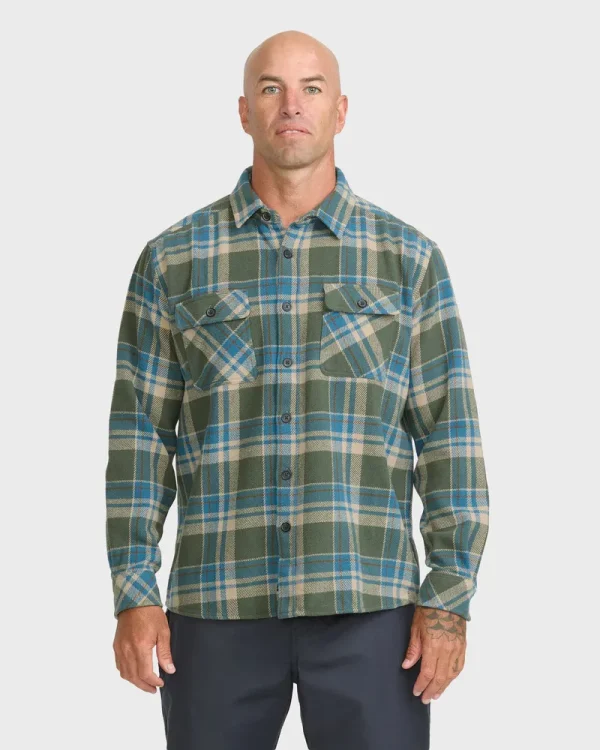 Waterman Dover Long Sleeve Flannel Overshirt