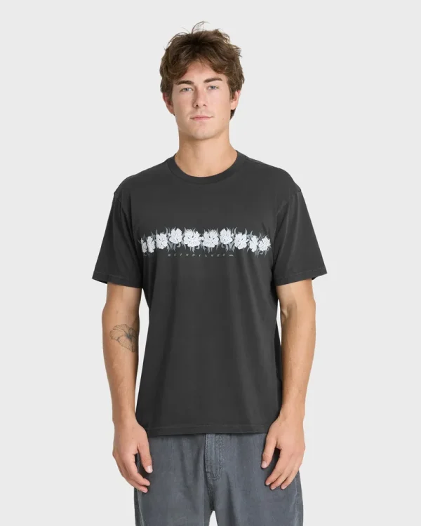 Gorb Band Pigment Dye Short Sleeve Cotton T-Shirt