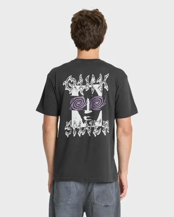 Metal Vision Pigment Dye Short Sleeve Cotton T-Shirt
