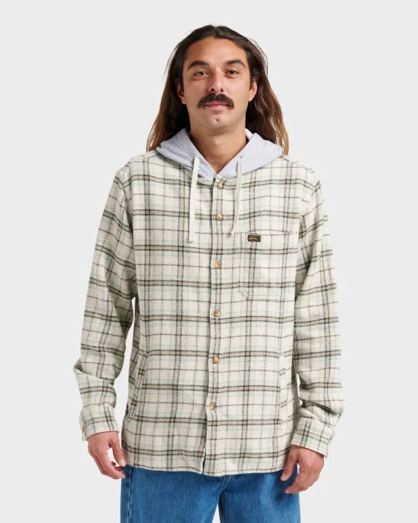 Sandbar Hooded Flannel Shirt